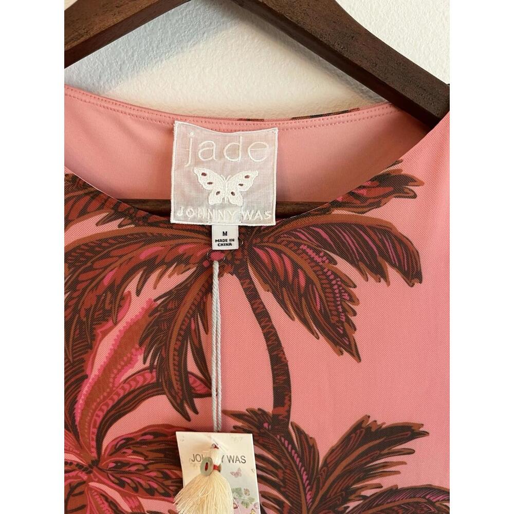 Johnny Was Pink The Mesh Midi Dress M NWT - Picture 3 of 7